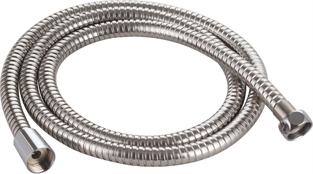 2.50M x 1/2" x 9mm BORE SHOWER HOSE CHROME