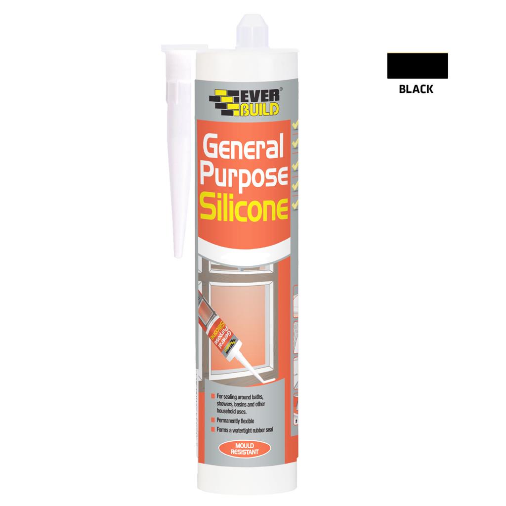 EVERBUILD C3 GENERAL PURPOSE SILICONE BLACK