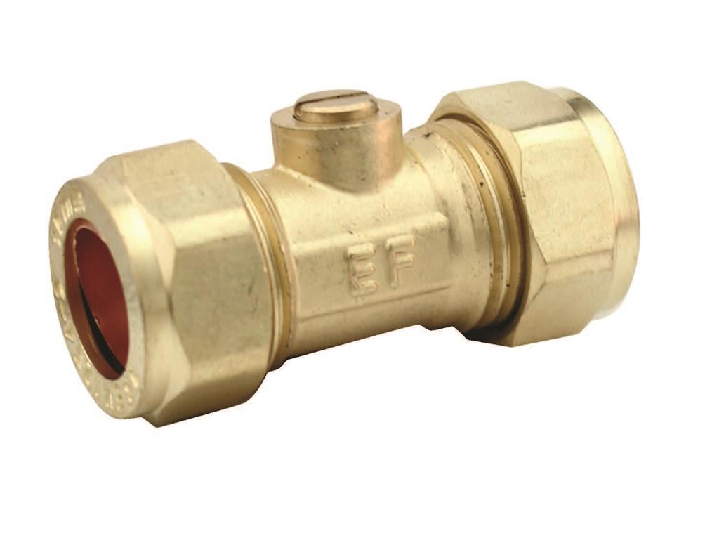 15mm BRASS ISOLATING VALVE