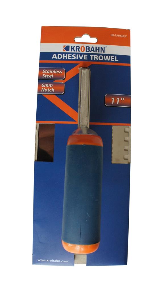 ADHESIVE TROWEL - 6MM SQUARE NOTCH