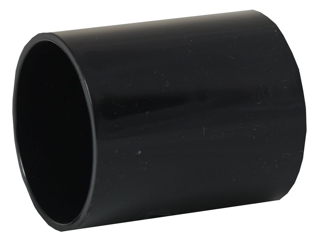 WASTE SOLVENT WELD 50mm COUPLING BLACK