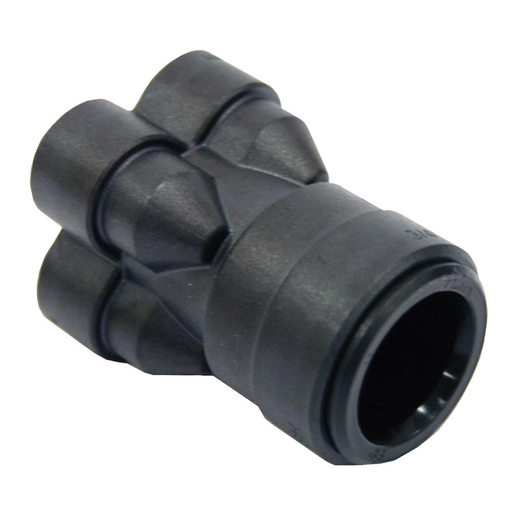 SPEEDFIT 22mm x 10mm 4 PORT MANIFOLD BLACK