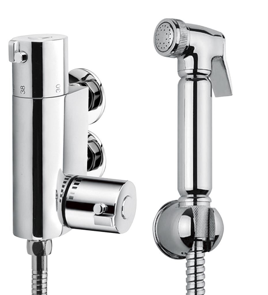 SHATTAF DOUCHE WITH MINI THERMOSTATIC VALVE CHROME