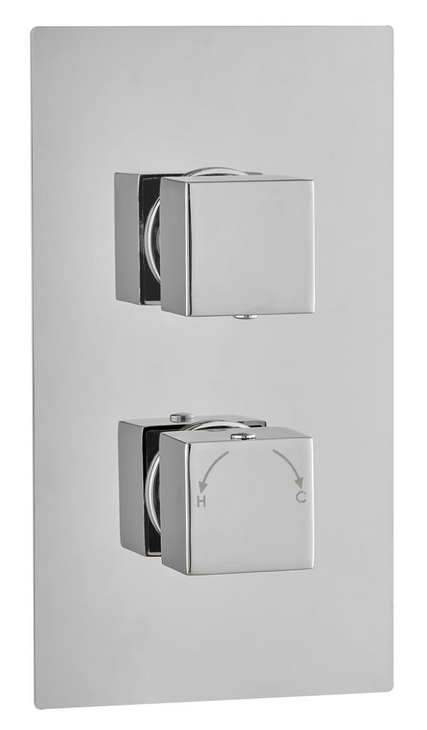 CONCEALED SHOWER THERMOSTATIC VALVE SQUARE 1 WAY