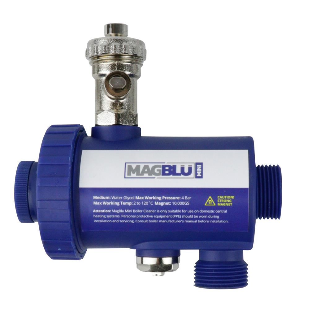 MAGBLU MINI 22mm OFFSET MAGNETIC BOILER CLEANSER WITH NO VALVES