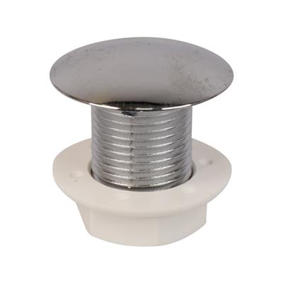 1/2" (13mm) CISTERN HOLE STOPPER CHROME PLATED PLASTIC