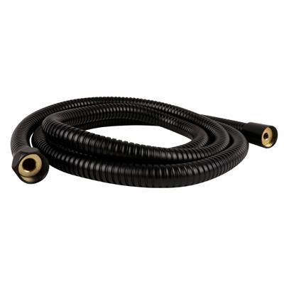 1200mm x 1/2" x 9mm BORE SHOWER HOSE MATT BLACK