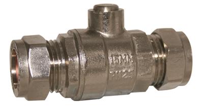 15mm HEAVY PATTERN CHROME ISOLATING VALVE