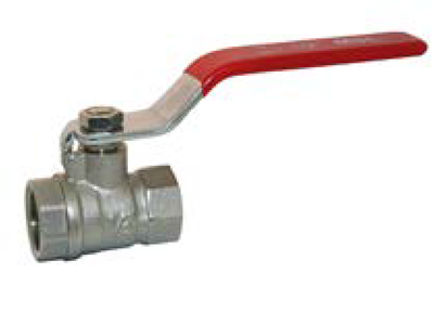 1 1/2" LEVER BALL VALVE RED