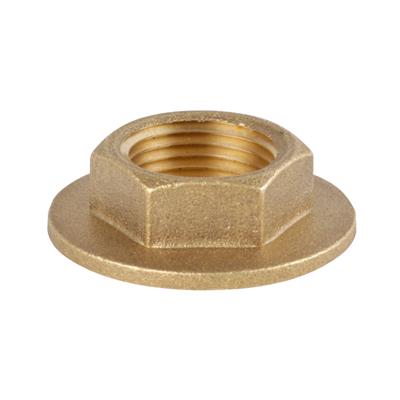 3/8" BSP FLANGED THREADED BRASS BACKNUT