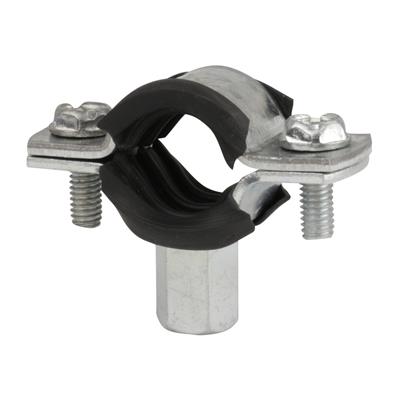 Rubber Lined Clip 125mm (125mm-130mm) Galvanised Steel
