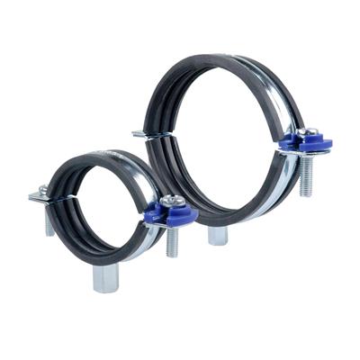 108MM-114MM RUBBER LINED CLIPS WITH BLUE LOCK