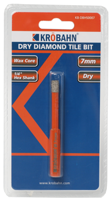 DRY DIAMOND TILE BIT - 7MM x 80MM