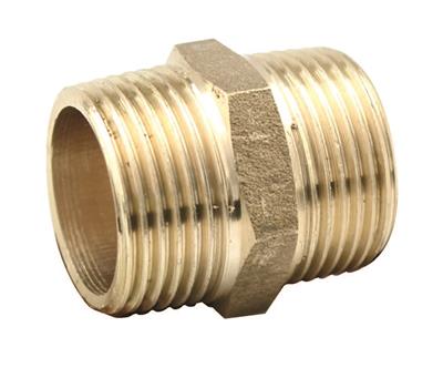 THREADED BRASS 3/8" HEX NIPPLE