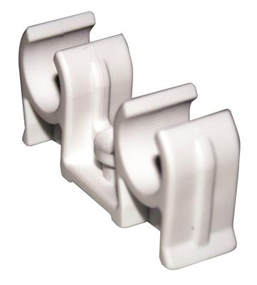 22MM DOUBLE SNAP IN PIPE CLIP -MIN QTY 100-