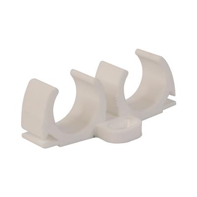 FMP 22mm TRUNKING DOUBLE PIPE CLIP