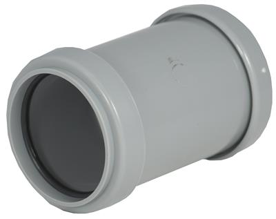 WASTE PUSH FIT 40mm COUPLING GREY