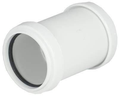 WASTE PUSH FIT 40mm COUPLING WHITE