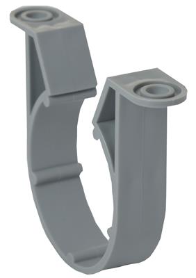 WASTE SOLVENT WELD 40mm PIPE CLIP LIGHT GREY