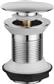 1 1/4" UNSLOTTED BASIN WASTE CLICKER WITH DOME PUSH TOP