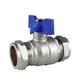 22MM BUTTERFLY BALL VALVE DUAL HANDLES RED & BLUE