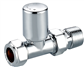 15MM x 1/2" STRAIGHT RADIATOR VALVE CHROME 
