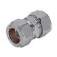 CHROME COMPRESSION 28mm STRAIGHT COUPLINGS