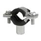Rubber Lined Clip 125mm (125mm-130mm) Galvanised Steel
