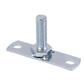 M10 BACKPLATE MALE FOR
GALVANISED STEEL RUBBER LINED CLIPS 