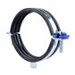 165MM-169MM RUBBER LINED CLIP WITH BLUE LOCK