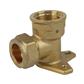 COMPRESSION 15mm x 1/2" WALL PLATE ELBOW