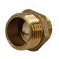 THREADED BRASS 3/8" x 1/4" REDUCING HEX NIPPLE