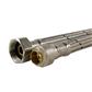 15mm x 3/4" x 900mm PUSH FIT METAL FLEXIBLE TAP CONNECTOR