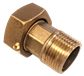 THREADED BRASS 1" X 1 1/4" WATER METER CONNECTION 